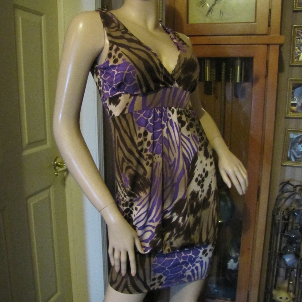 Anahi Brown & Purple Dress size M